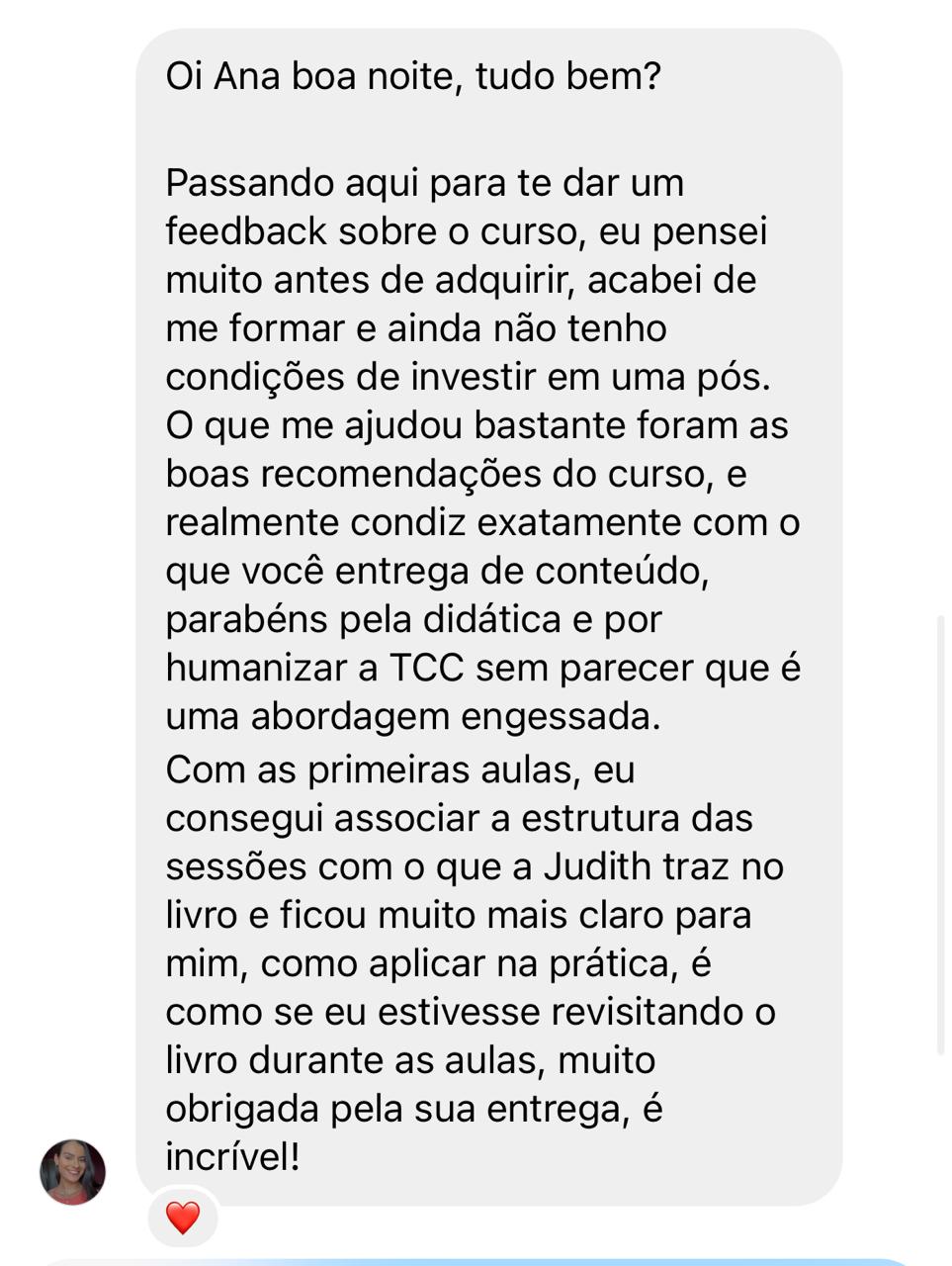 Depoimento sobre didática e humanização da TCC